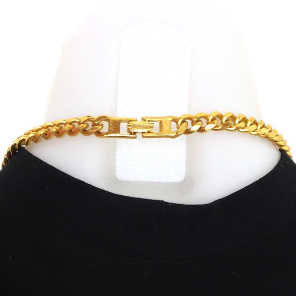 VINTAGE Gold Topaz Leopard Print Collar Necklace - Picture 4 of 5